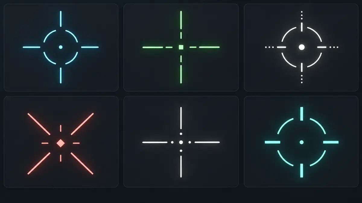 Original illustrated visual for valorant crosshair